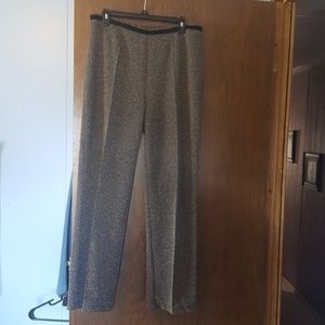 Pleated houndstooth pants